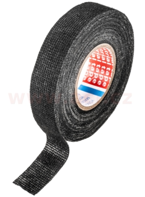 izolační páska PET textilní 19 mm x 15 m černá, pro kabelové svazky