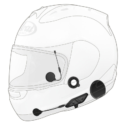 Bluetooth headset 10U pro integrální přilby Arai (dosah 1,6 km), SENA