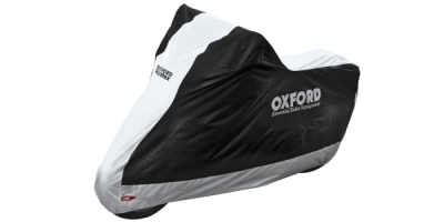 plachta na motorku Aquatex, OXFORD (černá/stříbrná, vel. XL)