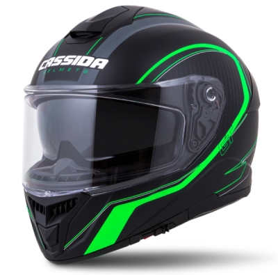 přilba Integral GT 2.0 Reptyl, CASSIDA (černá/zelená/bílá, vel. S)