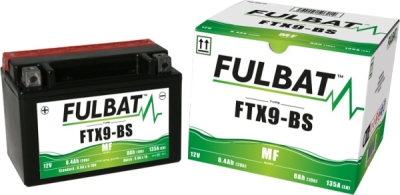 baterie 12V, YTX9-BS, 8Ah, 135A, bezúdržbová MF AGM 150x87x105, FULBAT (vč. balení elektrolytu)