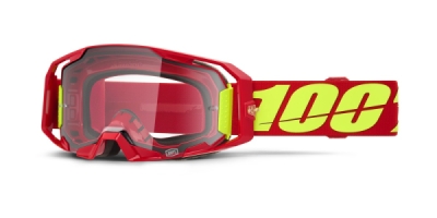 ARMATIC 100% brýle červené, čiré plexi