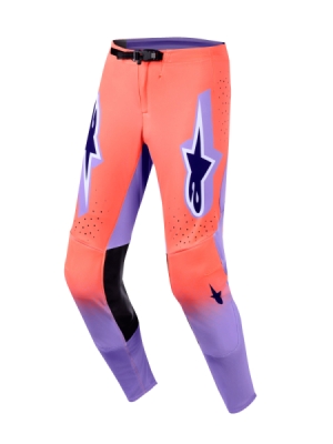 kalhoty SUPERTECH SCENZ, ALPINESTARS (oranžová korálová/fialová, vel. 34)