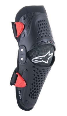 chrániče kolen SX-1 YOUTH, ALPINESTARS, dětské (černá/červená, pár, vel. S/M)