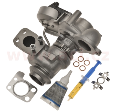 turbodmychadlo MHI model 49172-03000, originální díl repasovaný firmou TURBOCHARGER (+ vratná část 1750 Kč/70 €)