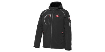 Bunda ACI Softshell zimní outdoorová černá reflex prvky (vel.S)