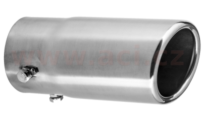 koncovka výfuku nerezová kulatá, vnitřní průměr 58 mm, průměr koncovky 63 mm, délka 139 mm FENNO