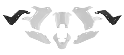 sada plastů YAMAHA Tenere, RTECH (bílo-černá, 5 dílů)