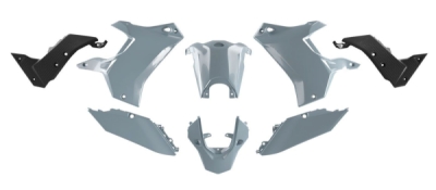sada plastů YAMAHA Tenere, RTECH (šedo-černá, 5 dílů)