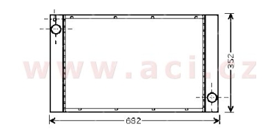 chladič 1.6i 16V (±AUT±AC), 1.6D (±AUT±AC) [588*335*24]