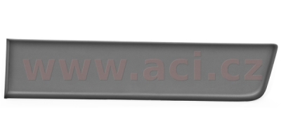 -12/17 boční lišta zadního blatníku, přední díl, bez pozičních světel (rozvor 4050 mm), tmavě šedá ORIGINÁL, L