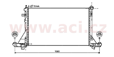 chladič 2.3CDTi (+AC), mechanicky kripmovaný