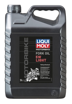 LIQUI MOLY Motorbike Fork Oil 5w Light - olej do tlumičů pro motocykly - lehký 5 l