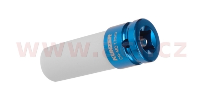 nástavec k rázovým utahovákům 1/2", modrý, 17 mm