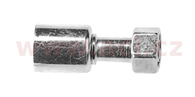 fitinka ocelová namačkávací s krytkou o-kroužek samice 180° pro hadice G10 (13 mm) závit UNF 7/8"