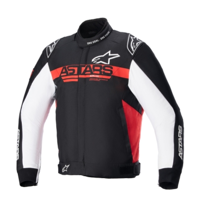 bunda MONZA SPORT, ALPINESTARS (černá/červená/bílá, vel. 2XL)