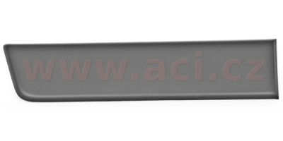 -12/17 boční lišta zadního blatníku, přední díl, bez pozičních světel (rozvor 4050 mm), tmavě šedá ORIGINÁL, P