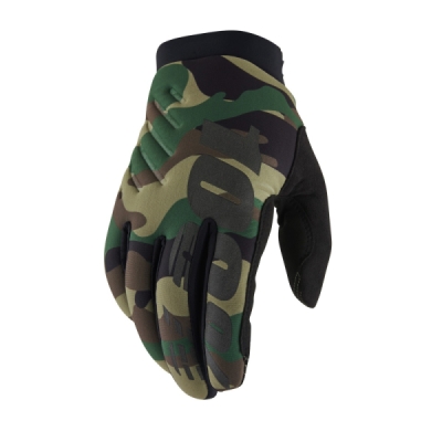 rukavice BRISKER, 100% - USA (camo/černá, vel. L)