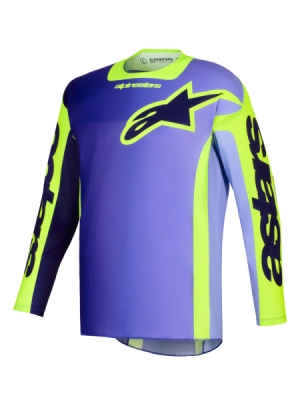 dres RACER PORTL, ALPINESTARS (fialová/žlutá fluo, vel. L)