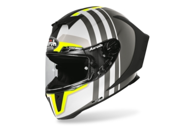 přilba GP 550 S SKYLINE, AIROH (bílá/černá/fluo-matná , vel. XL)