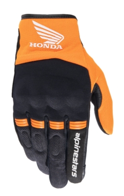 rukavice COPPER HONDA kolekce, ALPINESTARS (černá/oranžová, vel. L)