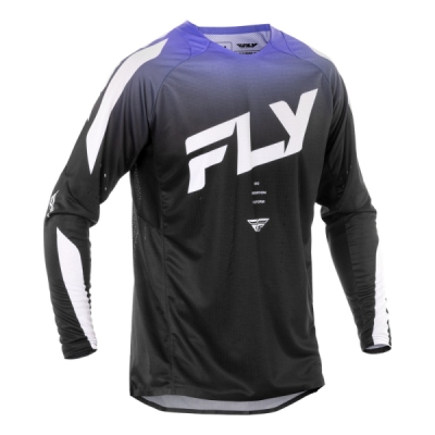 dres EVOLUTION, FLY RACING - USA 2025 (černá/bílá/fialová, vel. 2XL)
