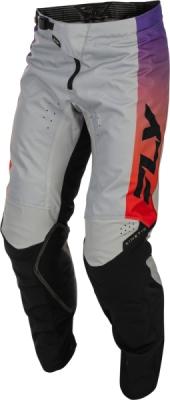 kalhoty KINETIC, FLY RACING - USA 2026 (šedá/červená/fialová/černá, vel. 30)