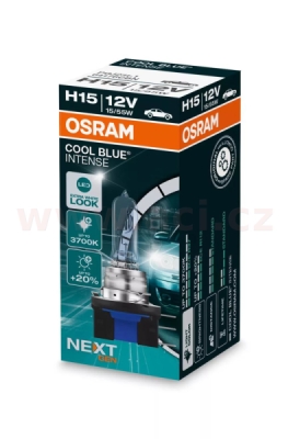 OSRAM žárovka COOL BLUE INTENSE (NEXT GEN) H15, patice PGJ23t-1, výkon 15/55W (1ks)