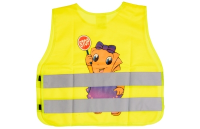 dětská reflexní vesta žlutá