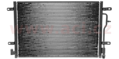 chladič klimatizace bez sušiče (A4 vše do čísla F 8E-3-285 000) vstup 16,7 mm, výstup 13,2 mm [567*402*16]