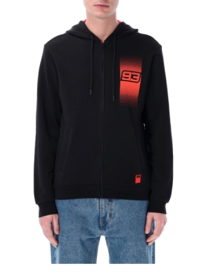 mikina na zip Marc Marquez 93, (černá, červená, vel. XL)