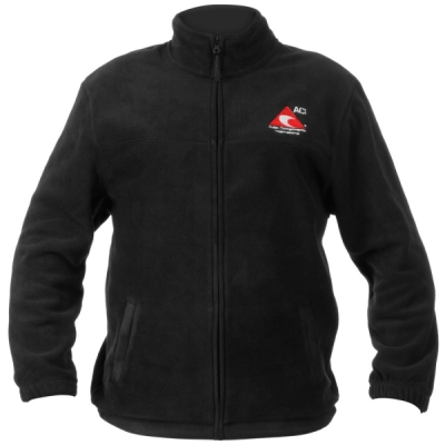Mikina černá na zip fleece (velikost XXL)