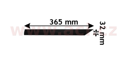 boční lišta zadního blatníku 33 mm 5dv. L