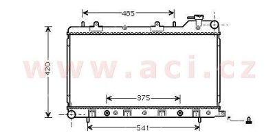 -5/02 chladič 16i 16V (+AUT±AC), 2.0i 16V (+AUT±AC) [340*686*16]