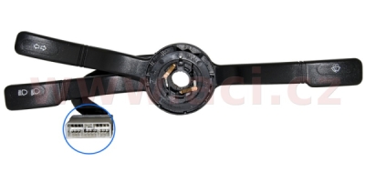 přepínací páčka s cyklovačem stěračů (pro vozy bez airbagu, 1 konektor 16pin)  L+P