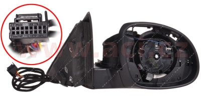 11/12- vnitřní část elektricky ovládaného a vyhřívan. zp. zrcátka pro vozy s osvětlením nástupního prostoru (bez skla) ORIGINÁL P