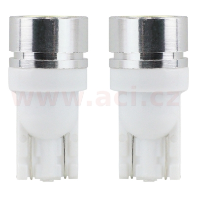 LED 12V 0,48W 1x SMD bílá 5600k (patice w2,1x9,5d/ T10) blistr 2 ks bez homologace
