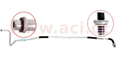 03- hadice klimatizace (mezi sušič a expanzní ventil, pro vozy s 1 výparníkem)  od VIN 7M-5-025 001
