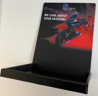 S100 stojan: Moto care display (plast)