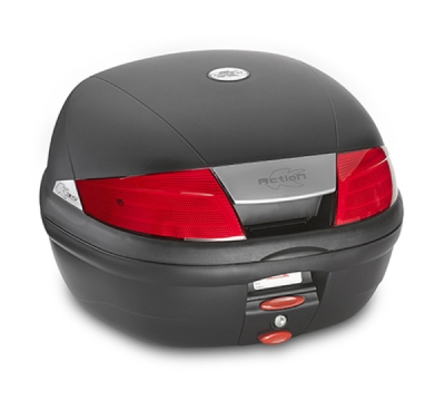 K35N MONOLOCK topcase, KAPPA (35L, černý nelakovaný + červená odrazka)