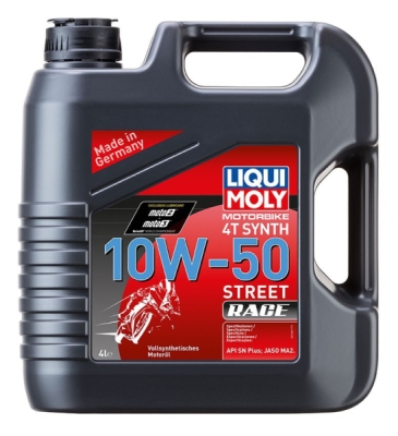 LIQUI MOLY Motorbike 4T Synth 10W50 Race, plně syntetický motorový olej 4 l