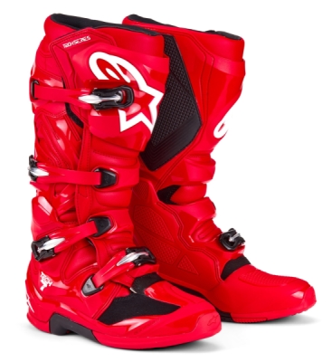boty TECH 7, ALPINESTARS (červená, vel. 42)
