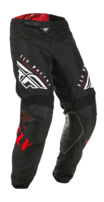 kalhoty KINETIC K220, FLY RACING - USA (červená/černá/bílá , vel. 28S)