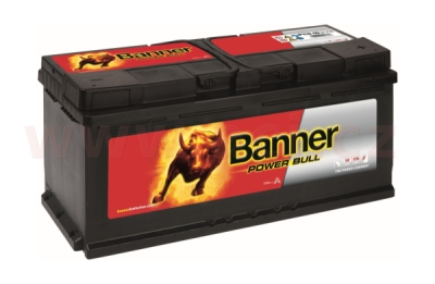110Ah baterie, 900A, pravá BANNER Power Bull 394x175x190