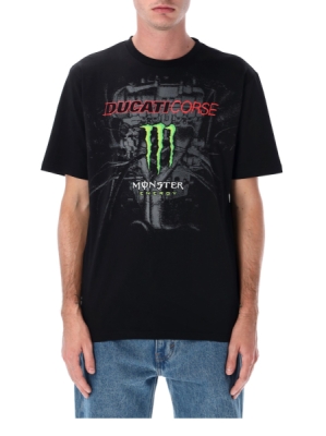 triko DUCATI CORSE - MONSTER ENERGY (černá, šedá, vel. L)