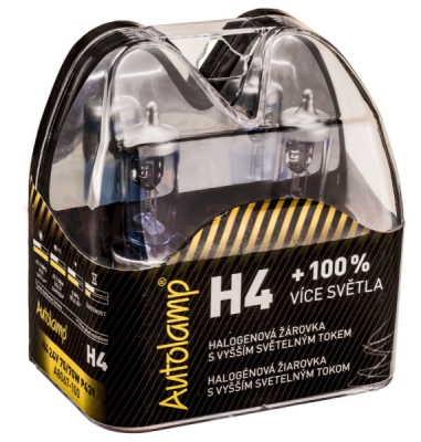 krabička AUTOLAMP H4 24V 75/70W P43t +100% E-homologace 2ks
