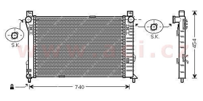 chladič 2.7CDi (±AUT±AC), 3.0CDiPF (±AUT±AC) [650*415*34]
