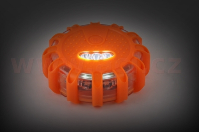 nouzové výstražné světlo s magnetem a hákem, 9 světelných funkcí
