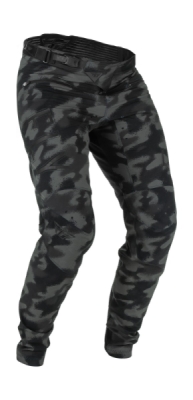 cyklo kalhoty RADIUM, FLY RACING - USA dětské (černá/šedá/camo , vel. 18)