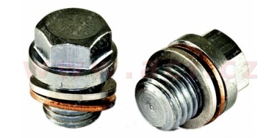 výpustný šroub olejové vany M12x1.5 L=12 mm, celk. délka = 21 mm